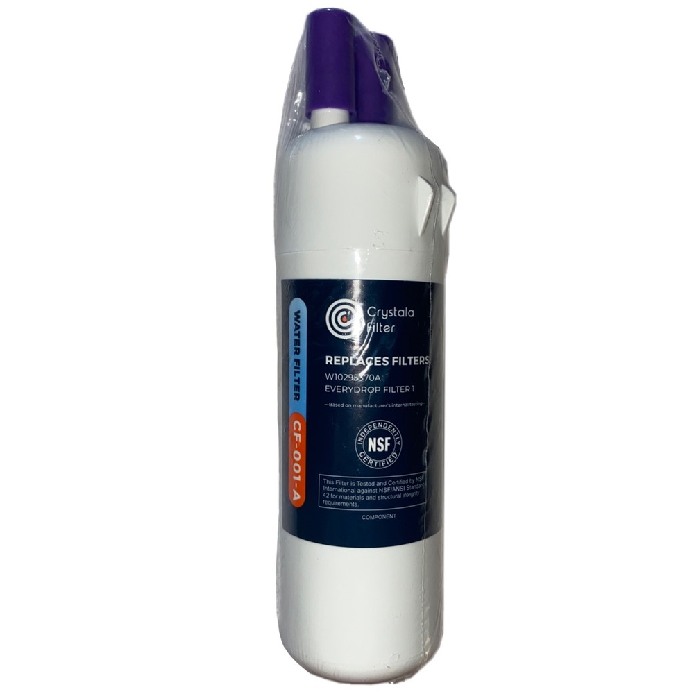 Crystala CF-001-A Water Filter Replaces Everydrop W10295370A, EDR1RXD1, Filter 1
